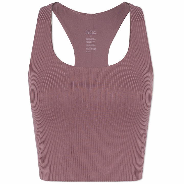 Photo: Girlfriend Collective Women's Rib Paloma Bralet Top in Pewter