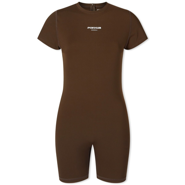 Photo: Adanola Women's Ultimate Short Sleeve Romper in Espresso Brown