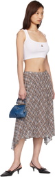 Vivienne Westwood White Cropped Rib Tank Top