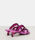 Loewe Paula's Ibiza Petal Flower leather sandals