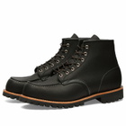 Red Wing Men's 8-Inch Roughneck Boot in Black Oil Slick