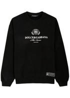 Dolce & Gabbana Logo-print Cotton Sweatshirt Black