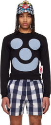 Walter Van Beirendonck Black Smile Sweatshirt