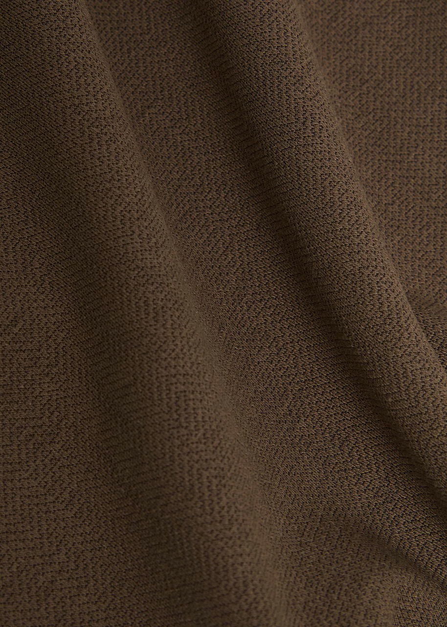 Raith Geneva Textured Tapered-leg Jersey Trousers Brown
