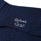 Ayame Socks Men's Basket Lunch Solid Sock in Navy