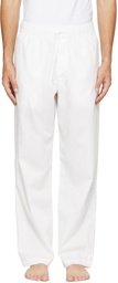 Tekla White Poplin Pyjama Pants