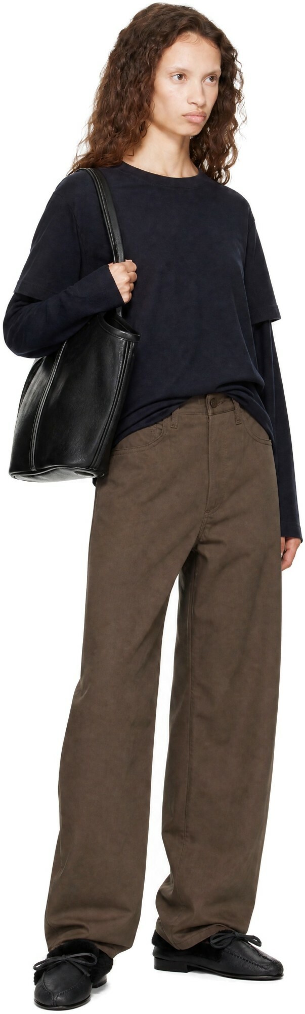 AGOLDE Taupe Luna Trousers