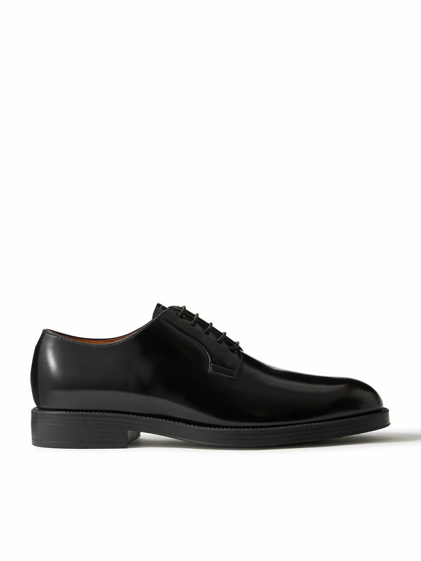 Photo: Tod's - Patent-Leather Derby Shoes - Black