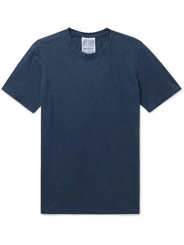 Photo: Jungmaven - Baja Hemp and Organic Cotton-Blend Jersey T-Shirt - Blue