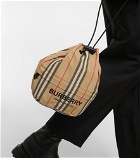 Burberry - Phoebe Check drawstring pouch