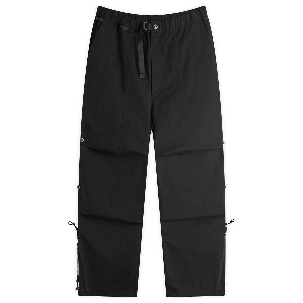 Poliquant Men's Wide Zip Tucked Pants in Black Poliquant