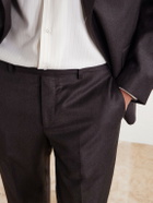 Paul Smith - Straight-Leg Wool and Cashmere-Blend Flannel Trousers - Brown