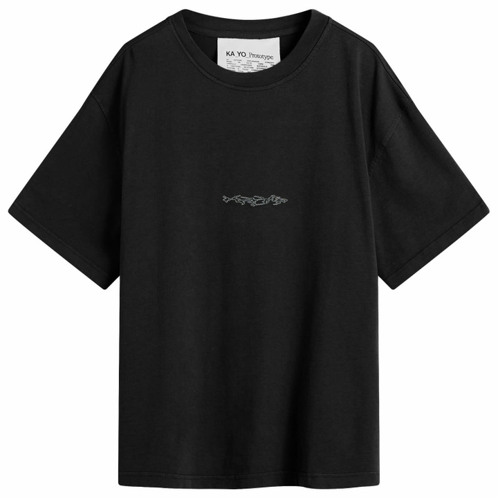 Photo: KA_YO_Prototype Men's Boxy Graphic T-Shirt in Black