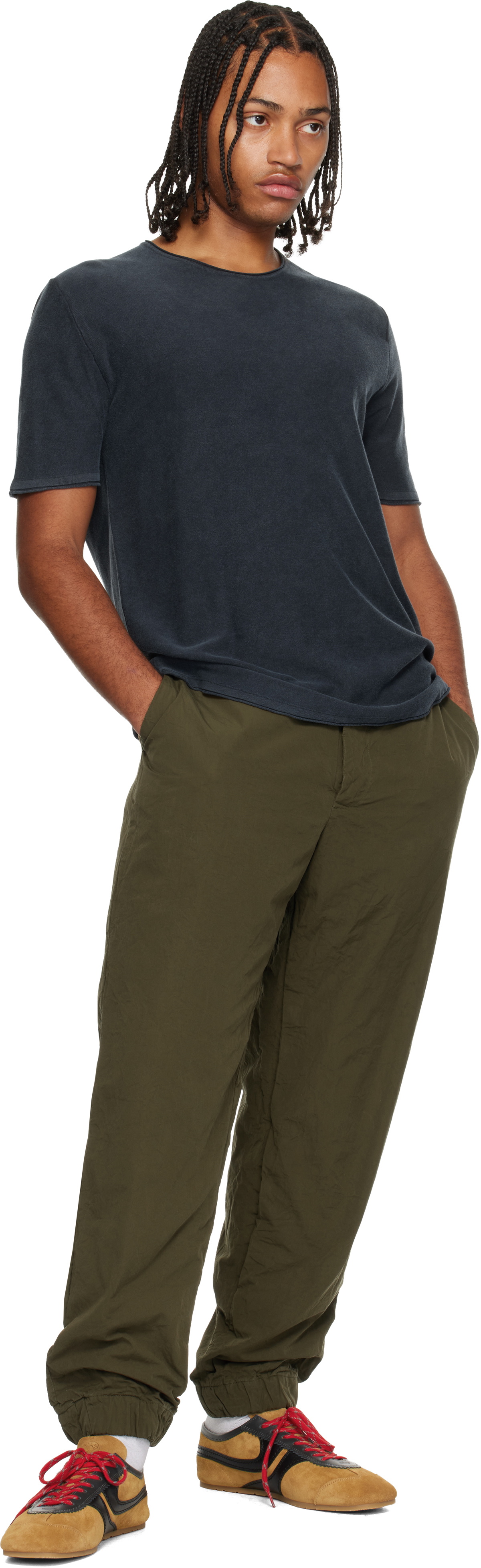 CASEY CASEY Navy Overdyed T-shirt