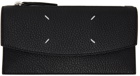 Maison Margiela Black Grained Leather Wallet