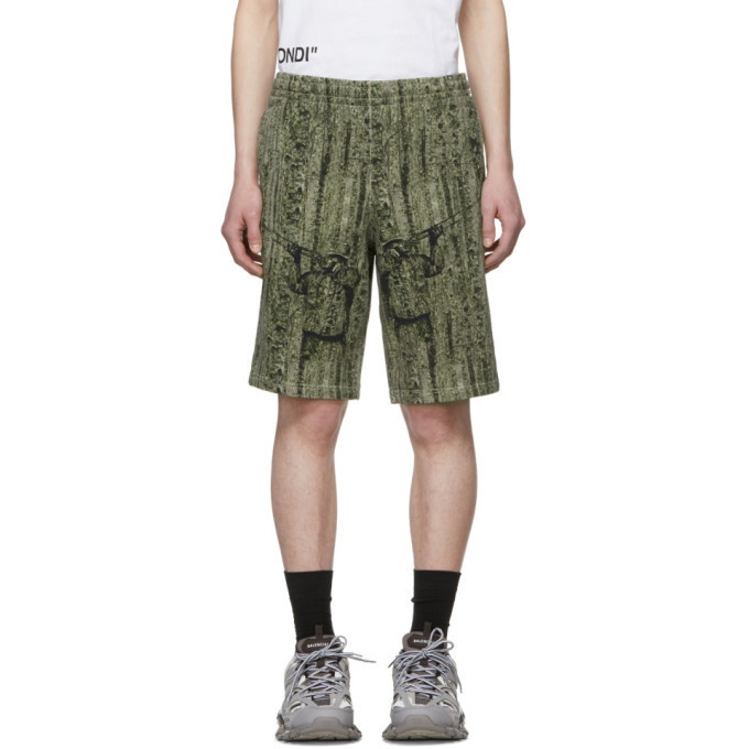 Photo: Off-White Green Real Camo Shorts