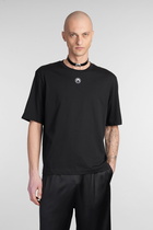 Marine Serre T-shirt In Black Cotton