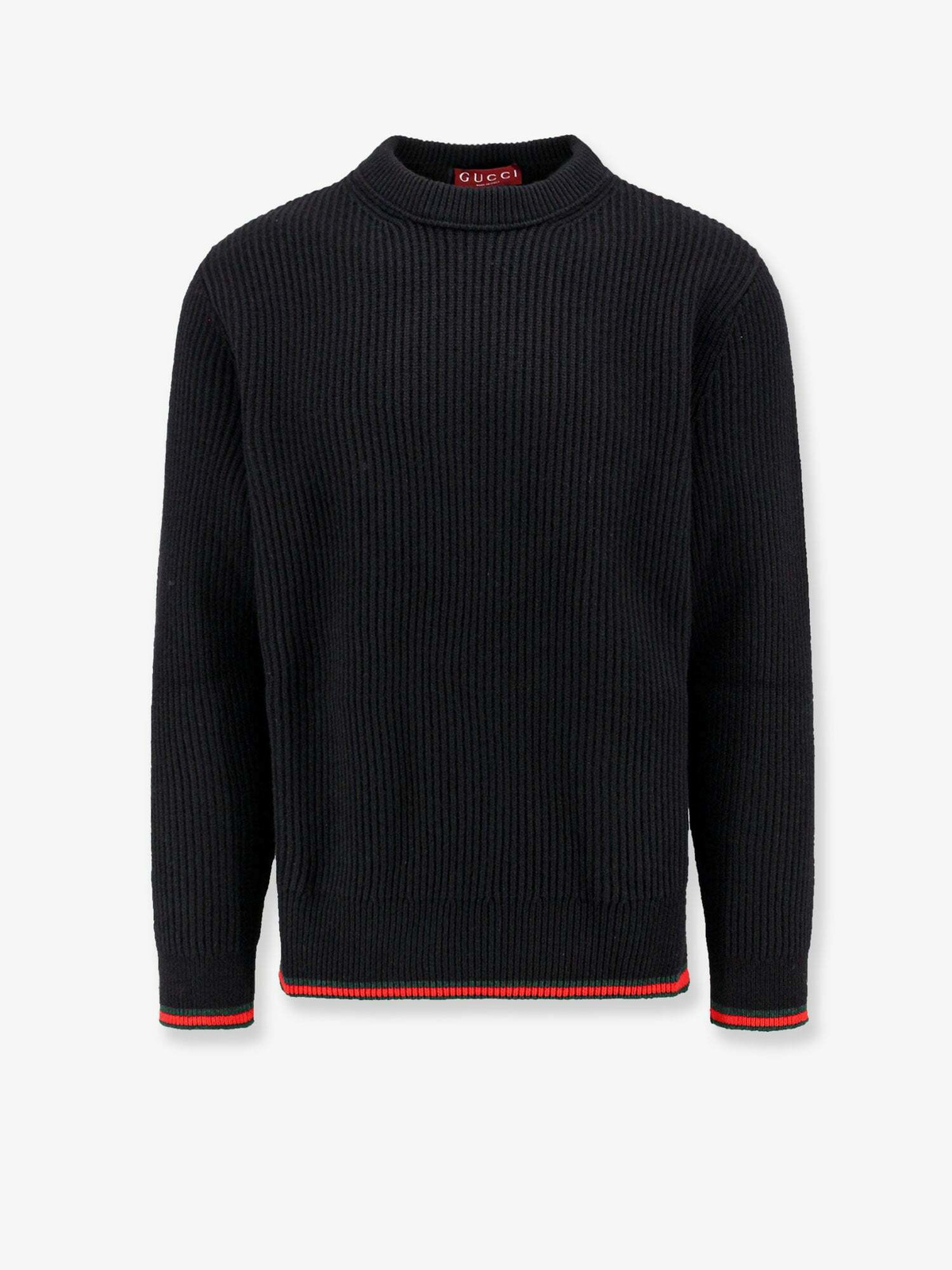 Gucci Sweater Black Mens Knitwear