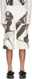 JW Anderson White Tom of Finland Oversized Shorts