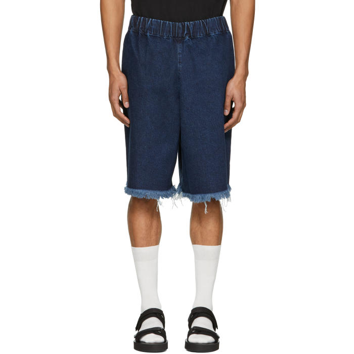 Marques Almeida Indigo Tracksuit Shorts Marques Almeida