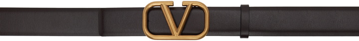 Photo: Valentino Garavani Brown VLogo Belt