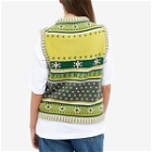 Kenzo Women's Fairisle Knitted Vest in Green