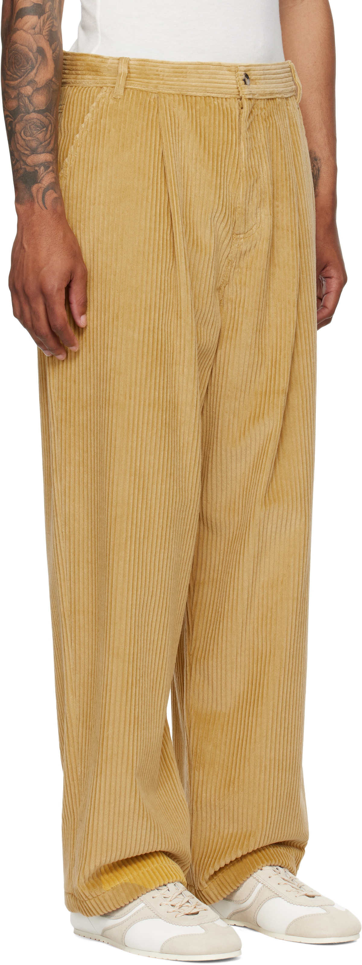 Moschino Tan Toggle Trousers