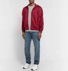 Nike - Martine Rose NRG K Webbing-Trimmed Tech-Jersey Track Jacket - Men - Claret