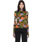 Richard Quinn Multicolor Floral Turtleneck