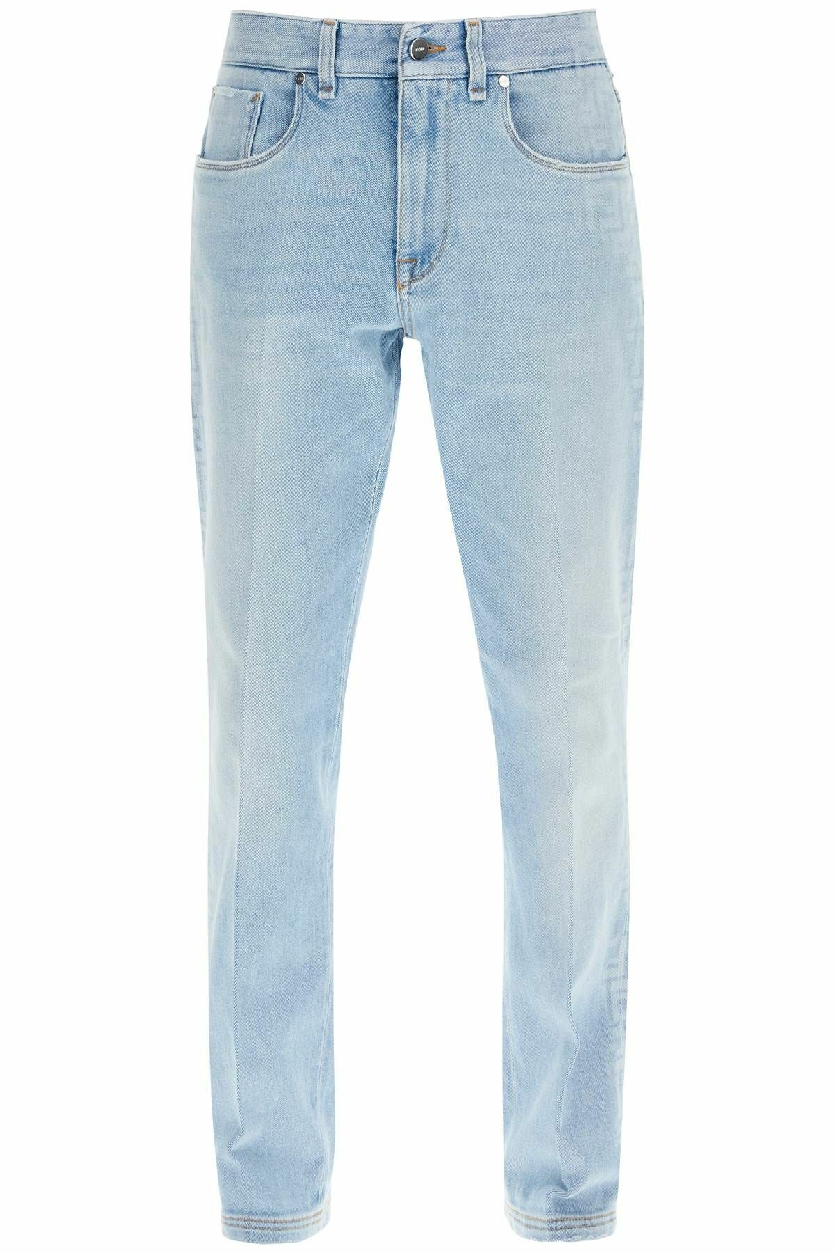FENDI faded ff pattern jeans with Light blue Fendi