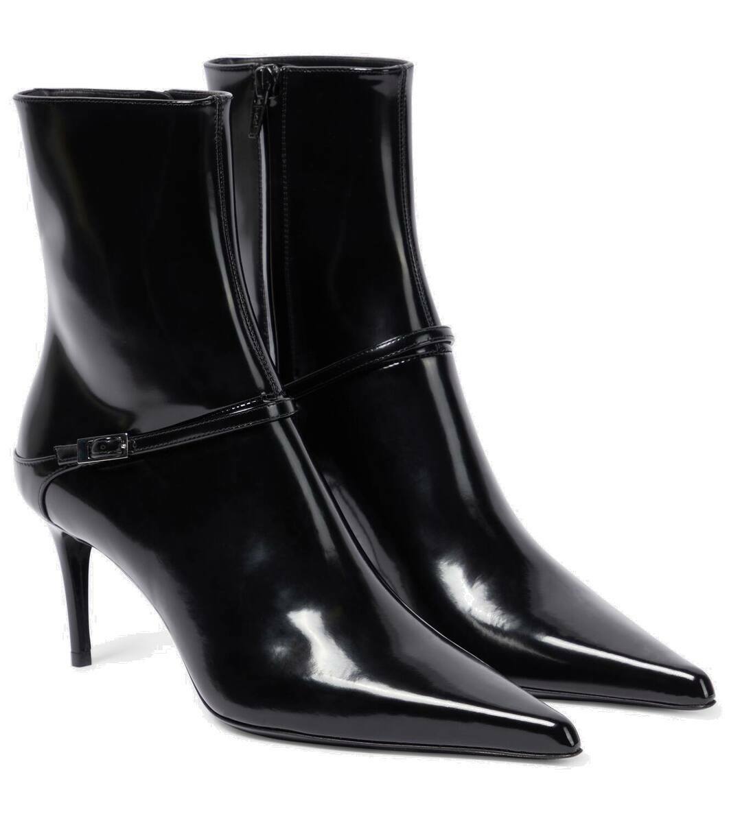 Saint Laurent Lou leather ankle boots Saint Laurent