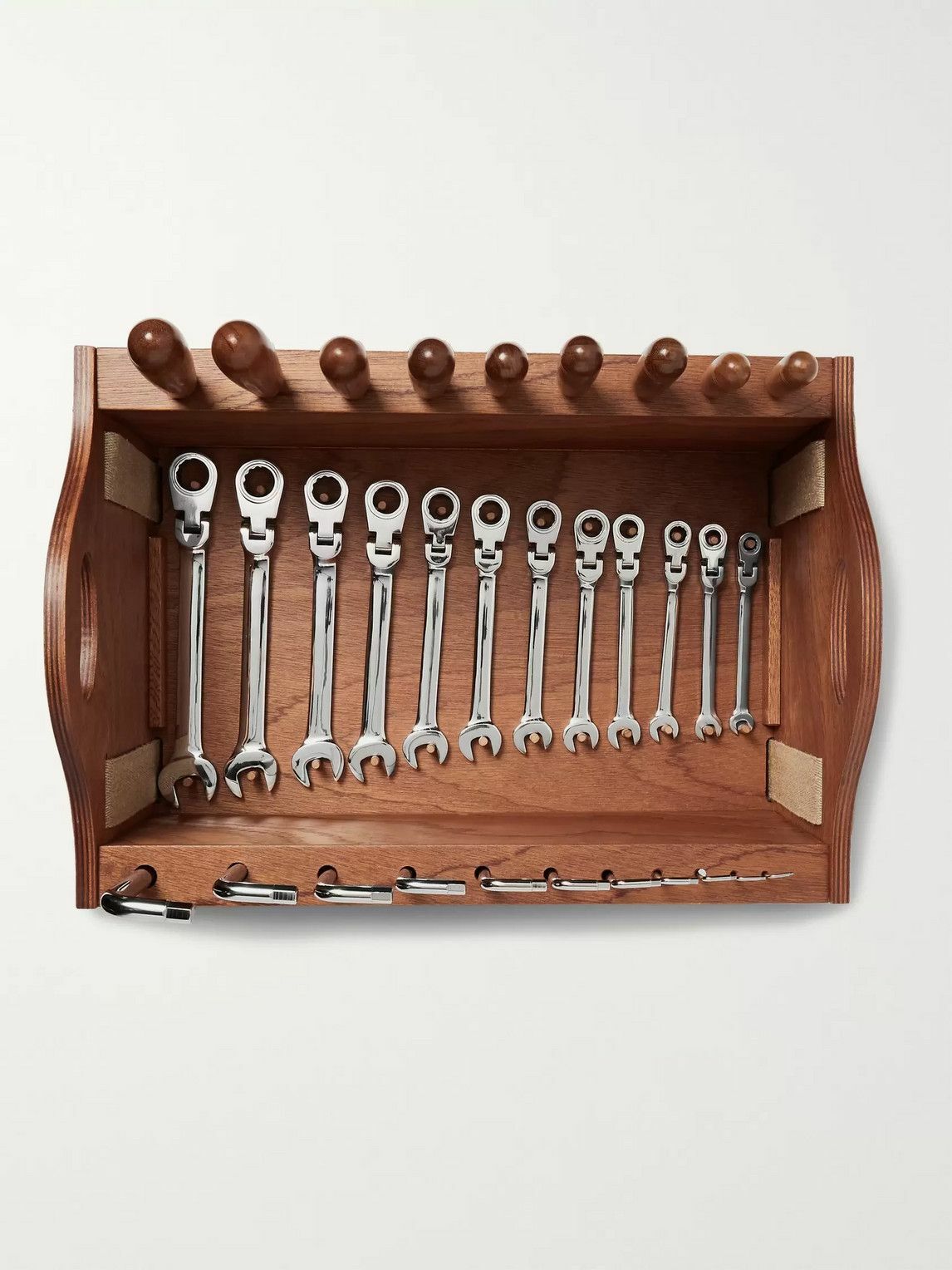 Lorenzi Milano - Tool Kit with Mahogany Wood Box