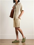 NN07 - Crown 1090 Straight-Leg Brushed Organic Cotton-Blend Twill Shorts - Neutrals