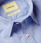 De Bonne Facture - Slim-Fit Cotton-Poplin Shirt - Blue