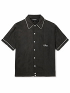 Cherry Los Angeles - Smoking Logo-Embroidered Voile Shirt - Black