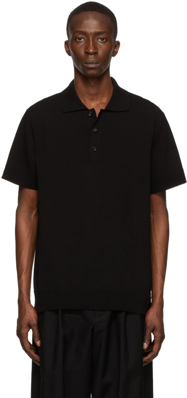 Photo: Yohji Yamamoto Black Cotton Polo