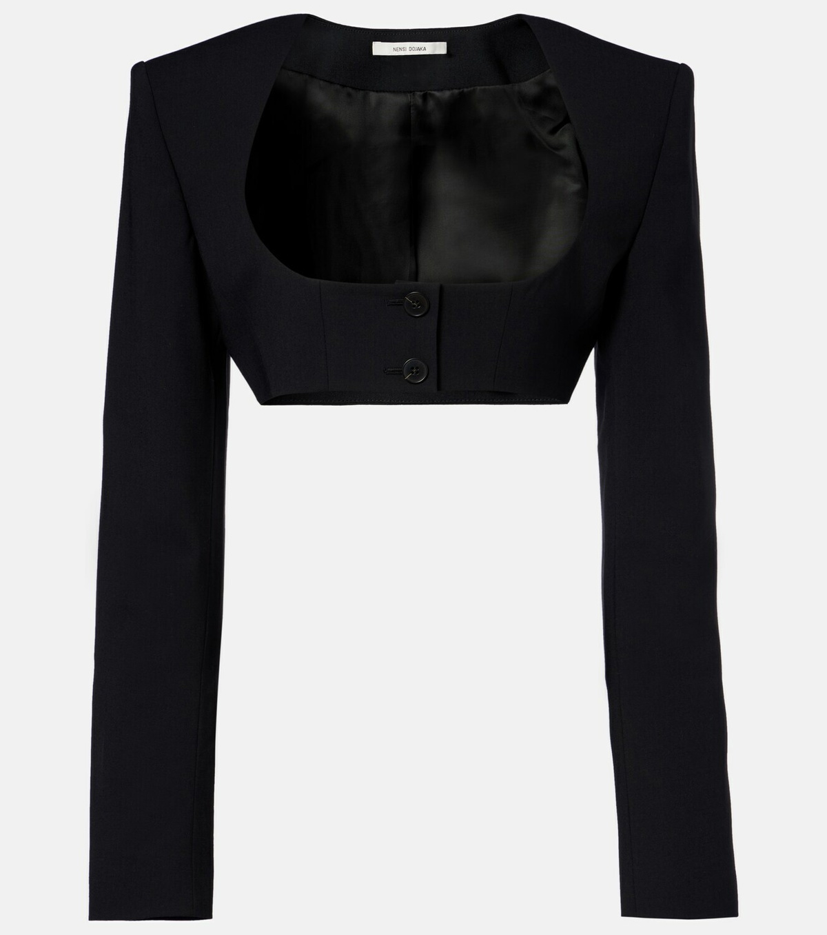 Nensi Dojaka Crêpe crop top
