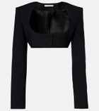 Nensi Dojaka Crêpe crop top