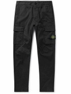 Stone Island - Slim-Fit Cotton-Blend Twill Cargo Trousers - Black
