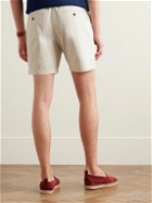 Club Monaco - Baxter Slim-Fit Cotton-Blend Twill Shorts - Neutrals