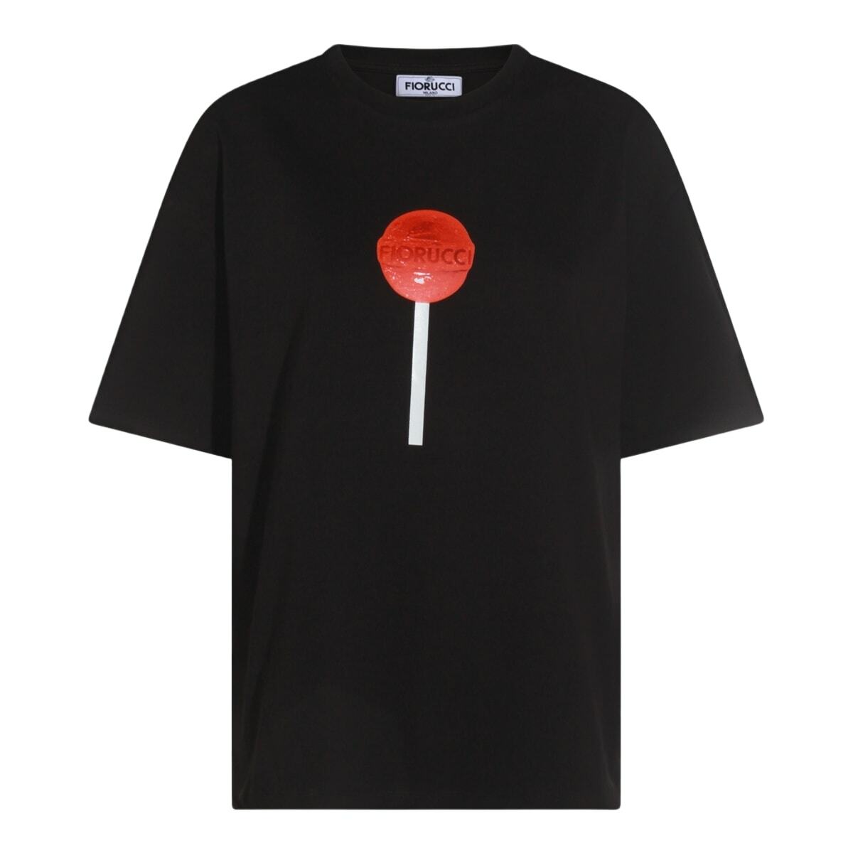 Fiorucci Black Cotton T-shirt