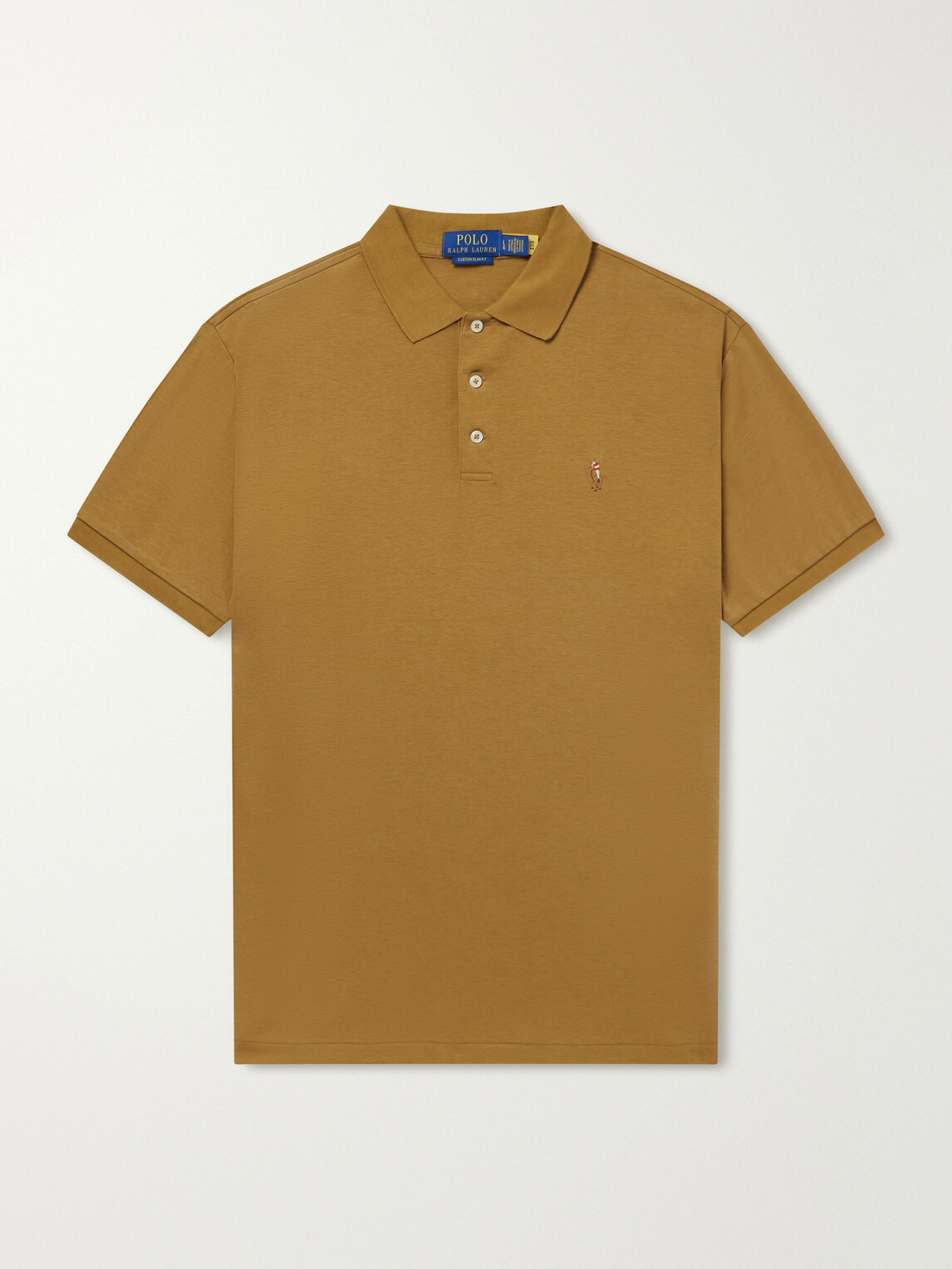 Polo Ralph Lauren - Logo-Embroidered Cotton-Jersey Polo Shirt - Brown