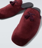 Gucci Tasseled velvet mules