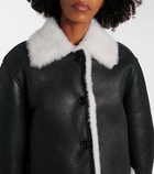 Loewe Shearling-lined leather jacket