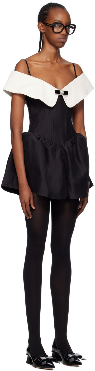 SHUSHU/TONG Black Slim Minidress Shushu/Tong