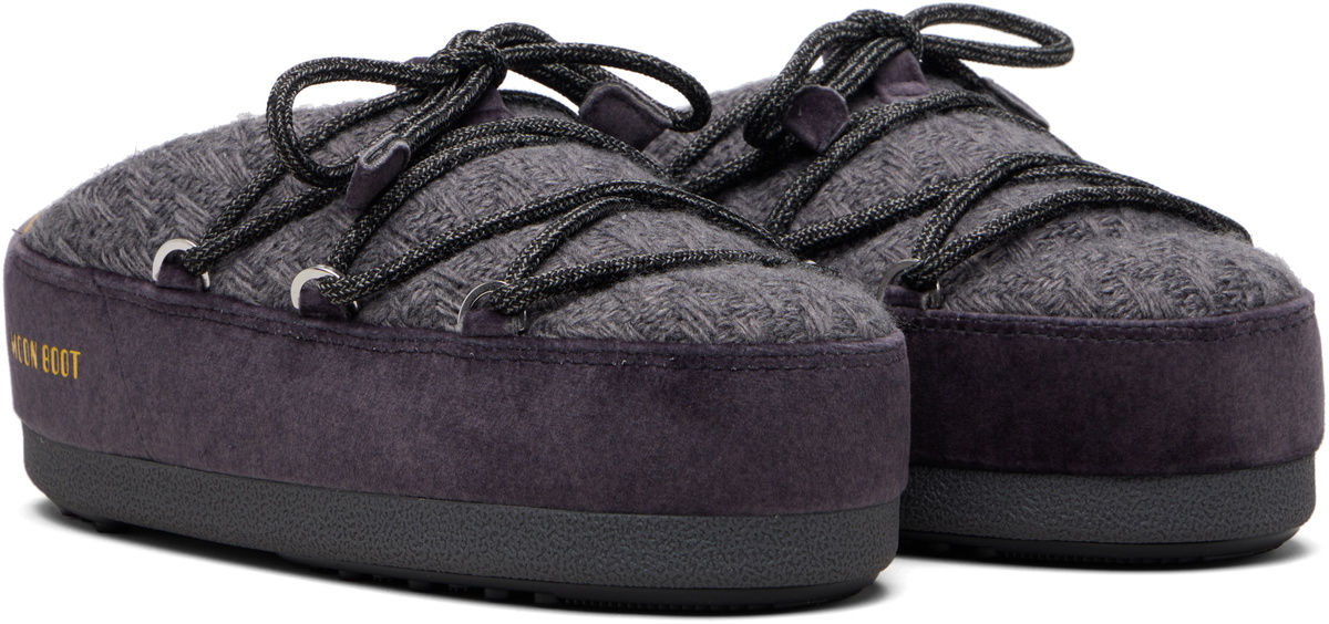 Guest in Residence Gray Moon Boot Edition EVX Knit Mule Loafers
