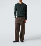 The Row Selio cashmere polo sweater