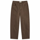 Dime Men's Classic Baggy Denim Jeans in Brown Washed