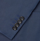 Canali - Navy Kei Slim-Fit Cotton-Blend Suit Jacket - Men - Navy