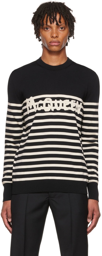 Photo: Alexander McQueen Black Graffiti Sweater